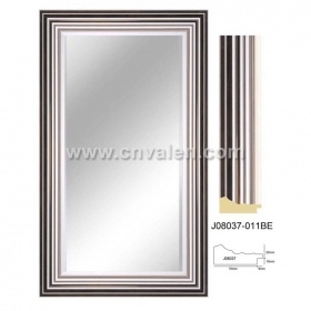 Moderne Mode silber dekorative Wand Badezimmer gerahmte Spiegel 