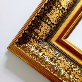 4.7inch breite Goldblätter große Formteile Bilderrahmen für Gemälde 